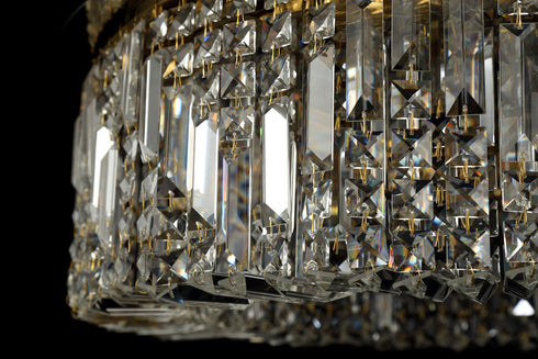 Zula Round Flush Chandelier 12 Light